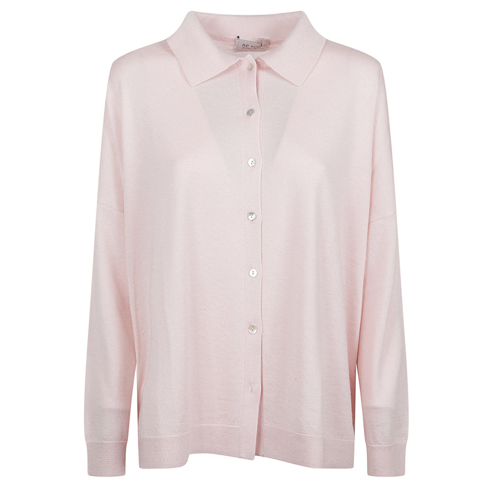 BE YOU Soft Button-Up Knit Shirts